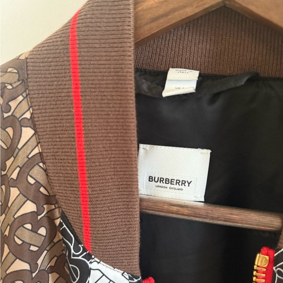 Burberry Brown Monogram Bomber Jacket - Picture 5 of 7